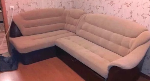 Перетяжка углового дивана. Байкальск
